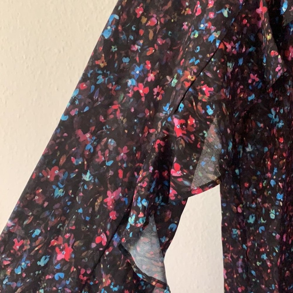 NWT Parker Ruffle Long Sleeve Blouse - Picture 7 of 8